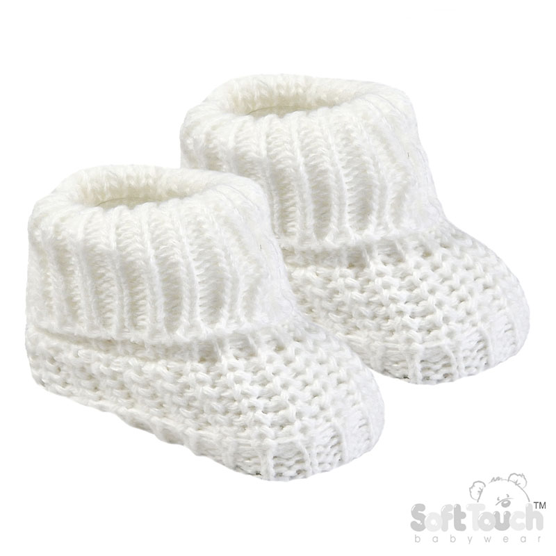 Acrylic Baby Bootees : S438-W