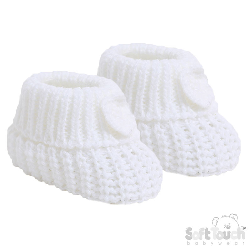 Acrylic Baby Bootees w/Flower : S439-W