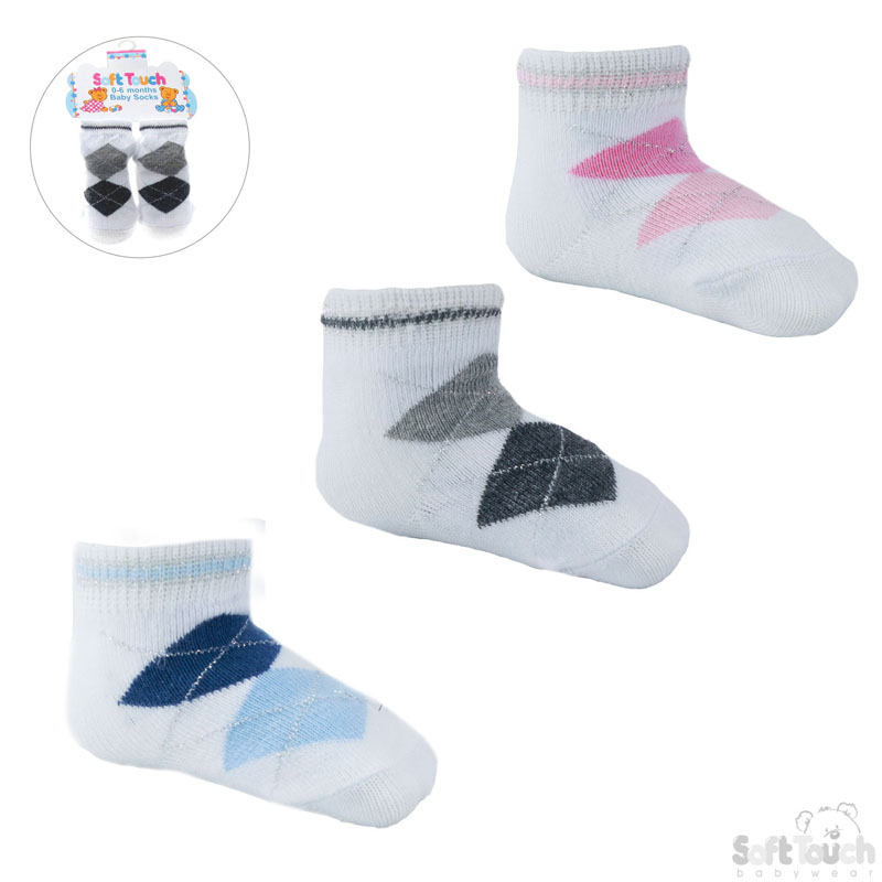Baby Socks with Crosses No.S53
