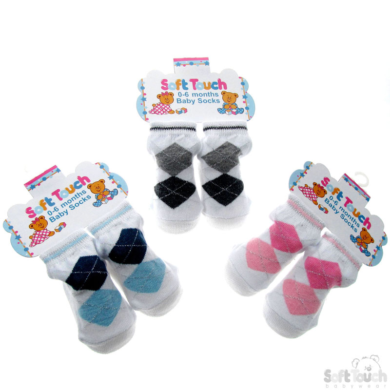 Baby Socks with Crosses No.S53