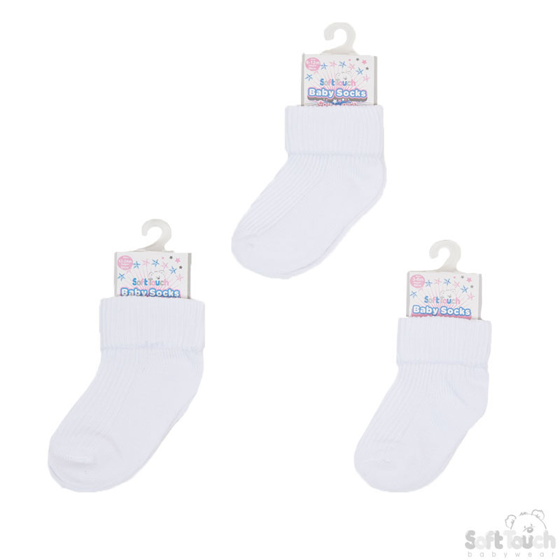 White 3-24mth Socks No. S57-W-324