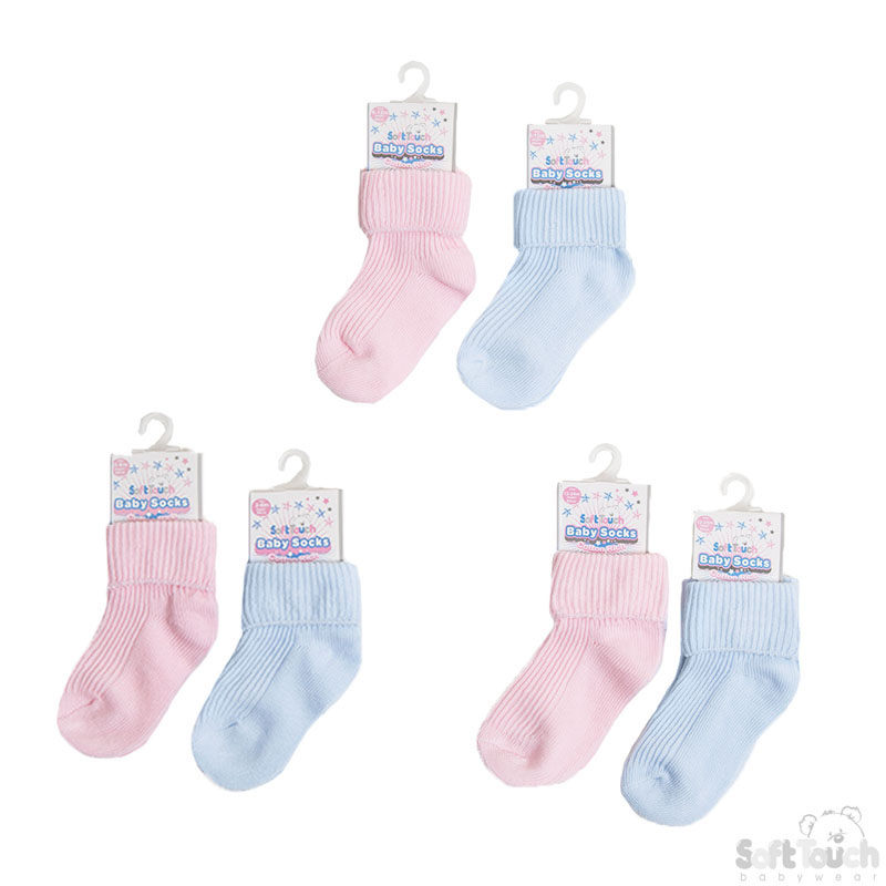 Pink/Blue 3/24 Mths Socks No. S58-PB-324