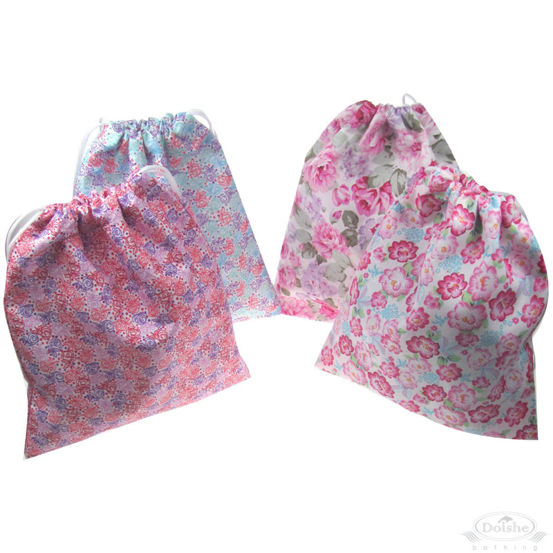 Small Floral Pattern Drawstring Bag: S620