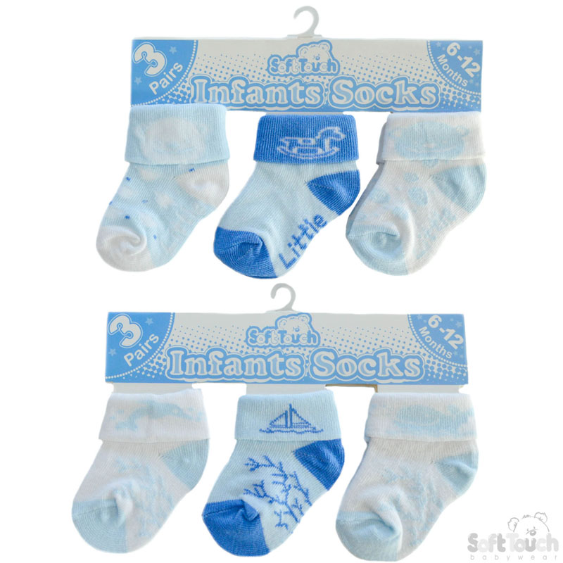 Boys 3 Pack Socks No. S69