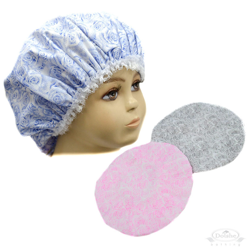 Rose Print Shower Cap No.S728
