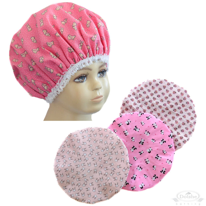 Asst Pink Printed Showercap No. S730