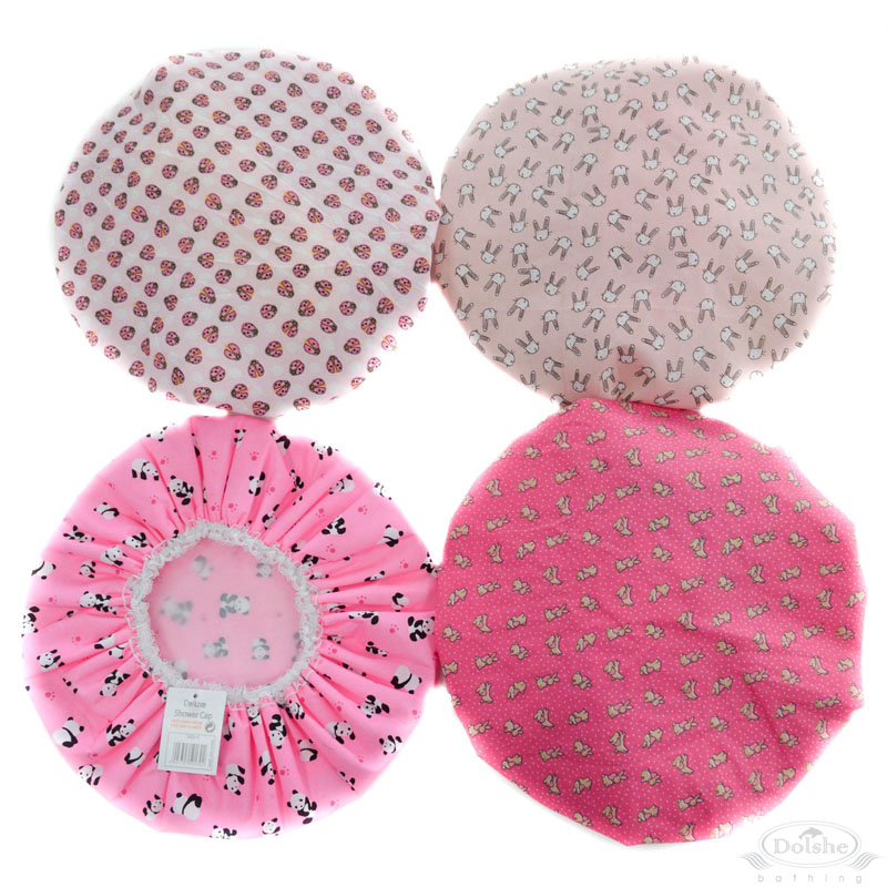 Asst Pink Printed Showercap No. S730