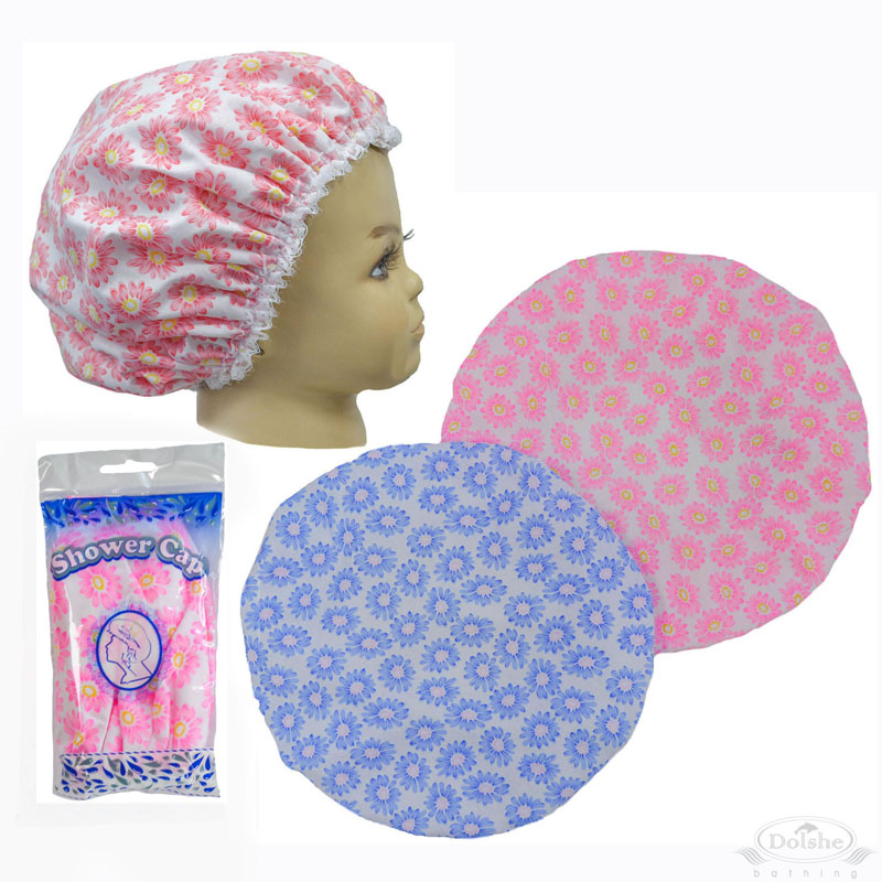 Floral Shower Cap in Polybag No. S736-HC
