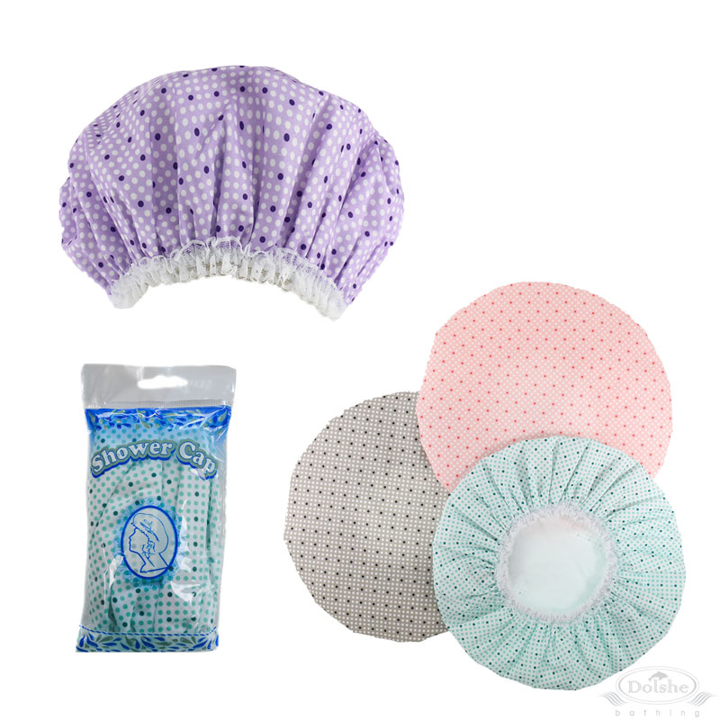Spotty Shower Cap in Polybag No. S738-HC