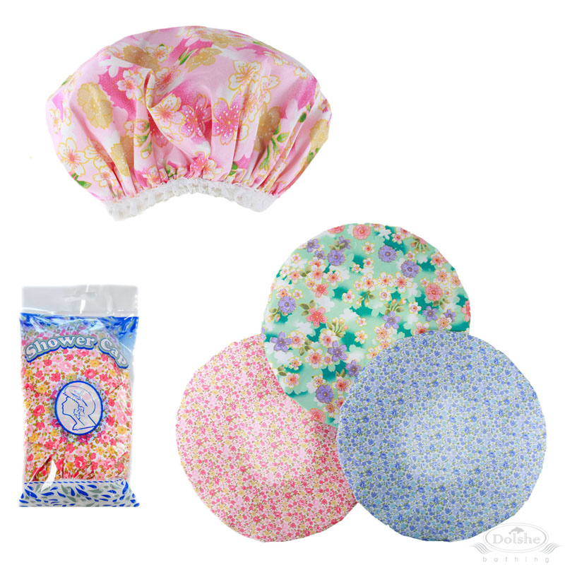 Floral Showercap in Polybag No. S740-HC