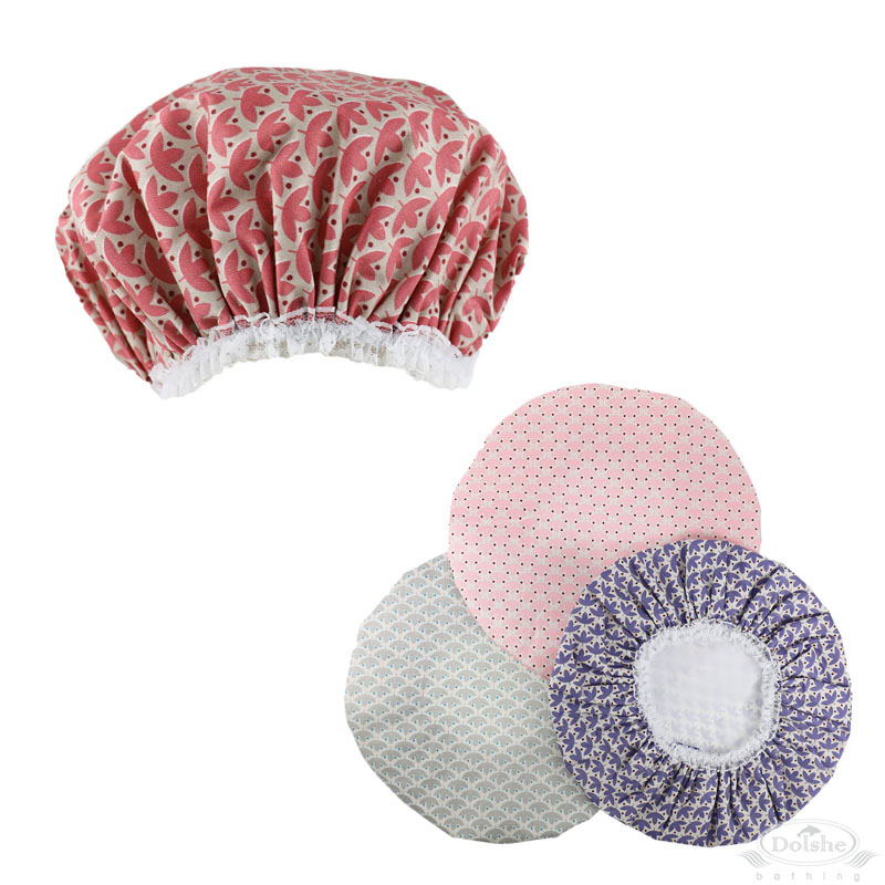 Ivy Print Shower Caps No. S744
