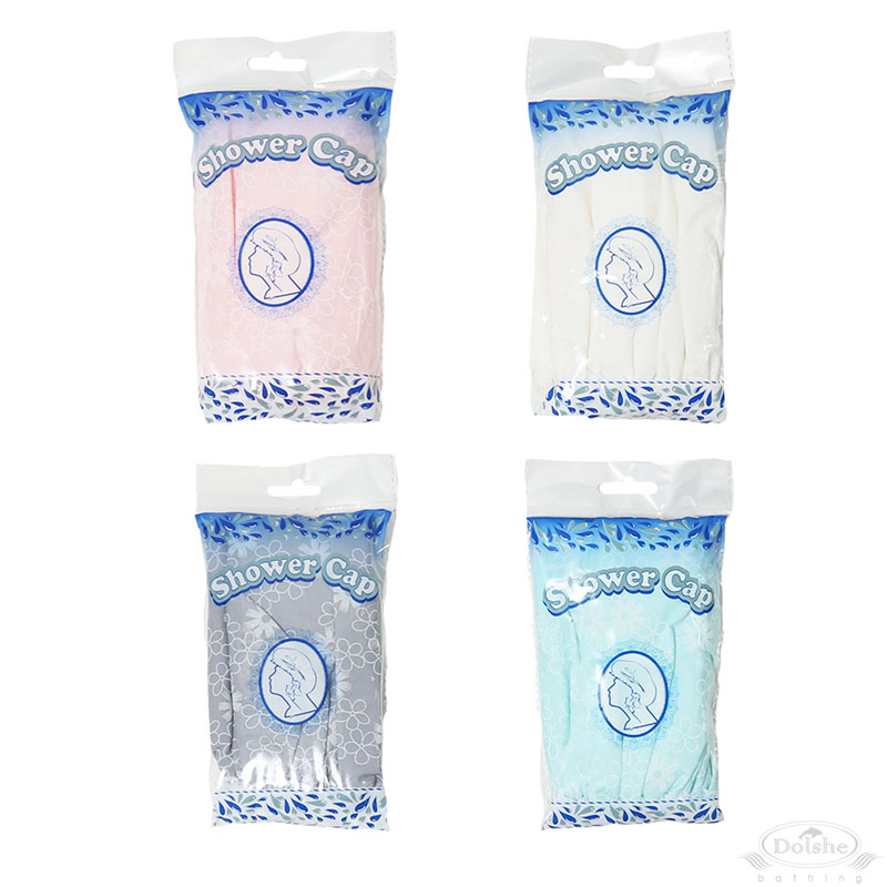Floral Print Shower  Cap in Polybag No. S754-HC