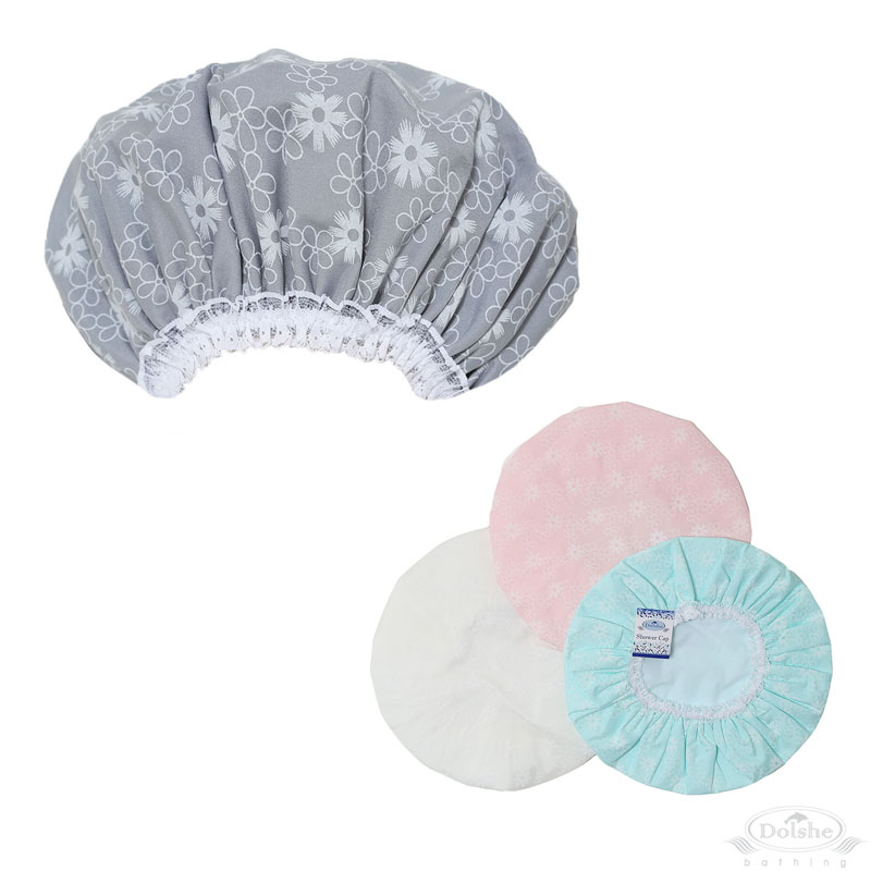Floral Print Shower Cap No. S754