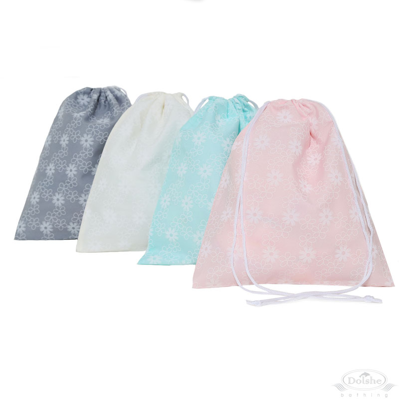 Floral Print Drawstring Bag No S755