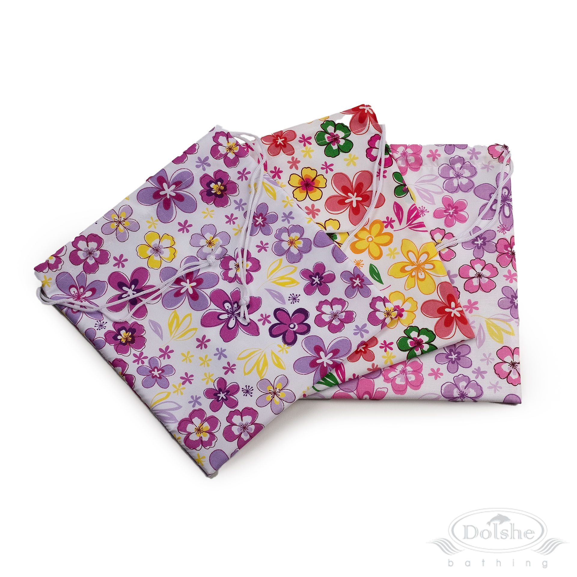 Bright Floral Draw String Bag : S775