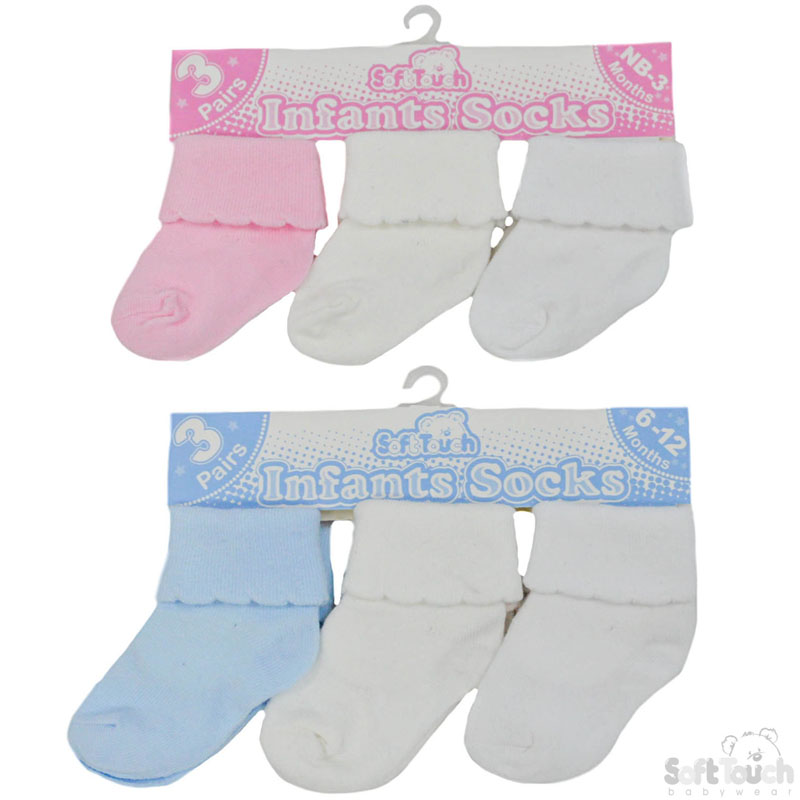 Plain 3 Pack Socks No. S92