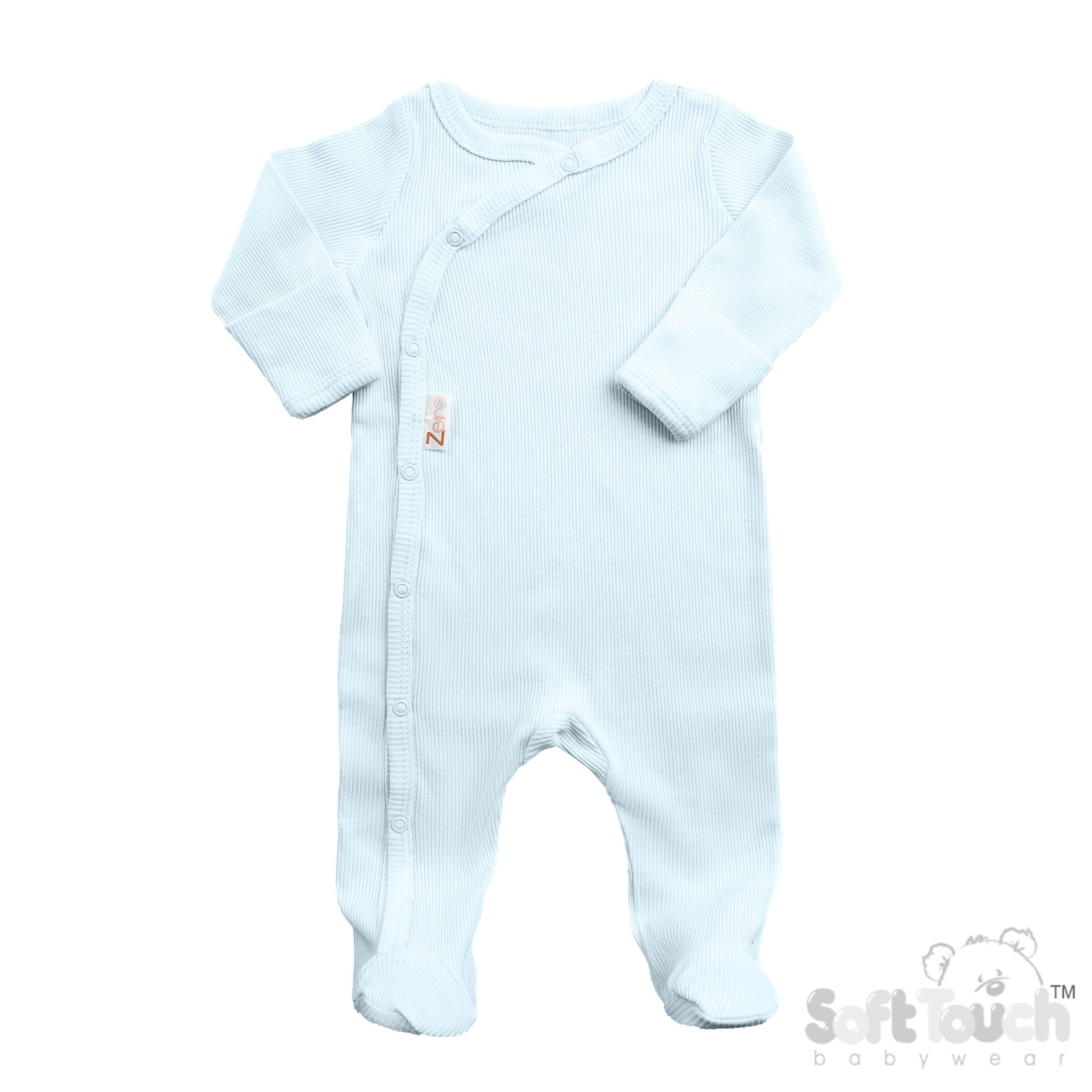 Blue Ribbed Sleepsuit No. SS4500-B