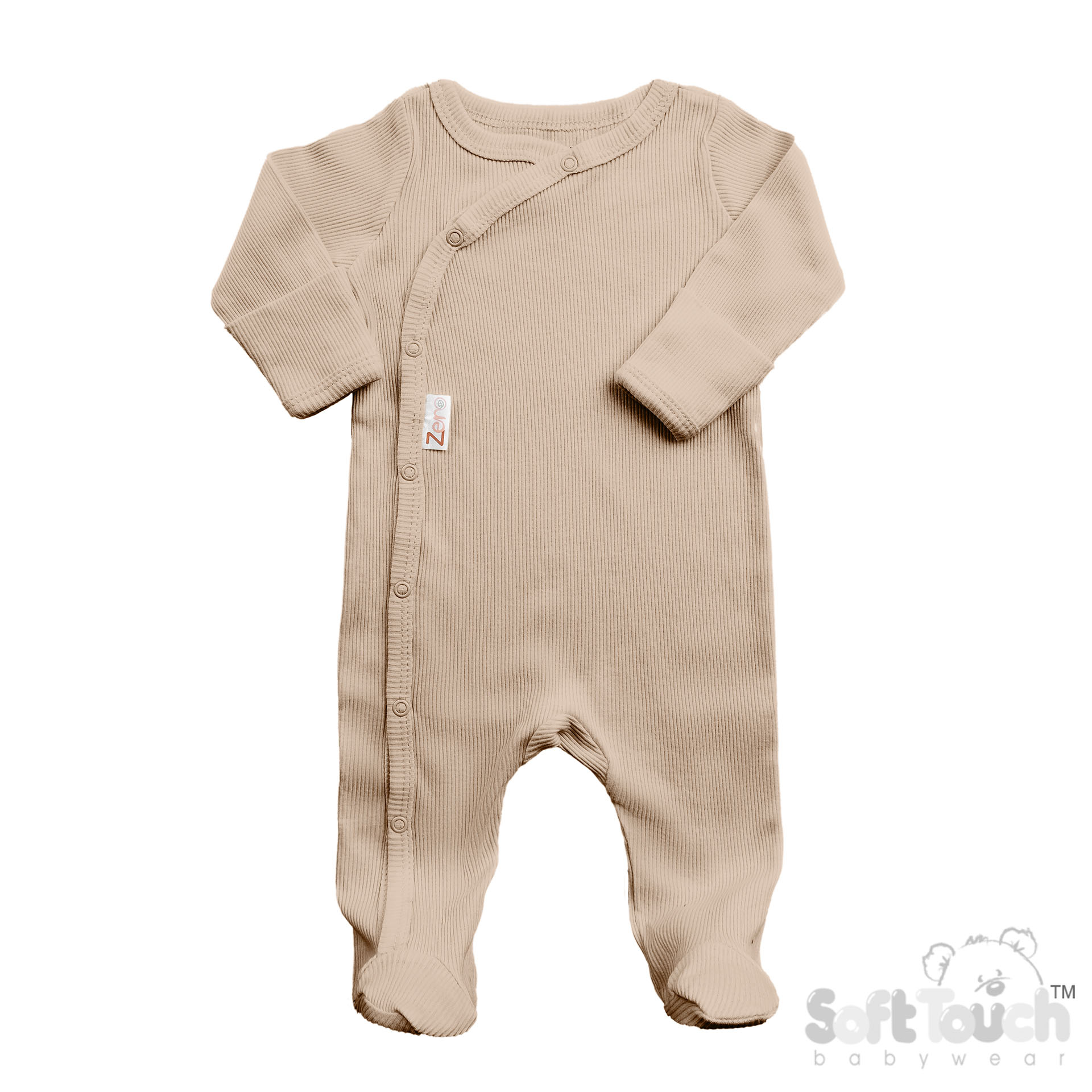 Biscuit Ribbed Sleepsuit No. SS4500-BI