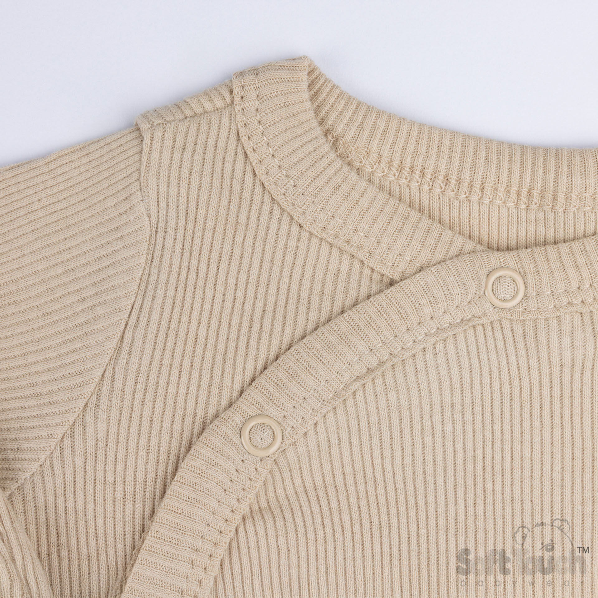 Biscuit Ribbed Sleepsuit No. SS4500-BI