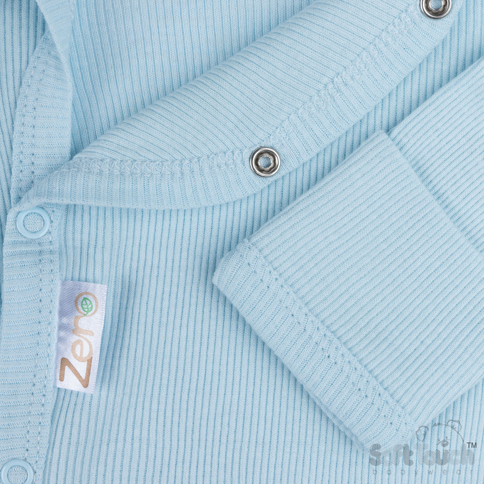 Blue Ribbed Sleepsuit No. SS4500-B