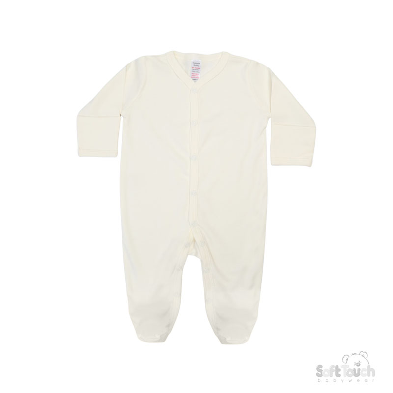 Infants Cream Sleepsuit : SS4661-C-0-3m