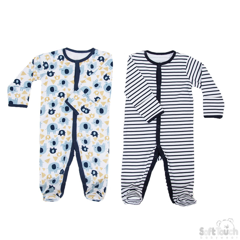 Boys 2 Pack Sleepsuit: SS4672
