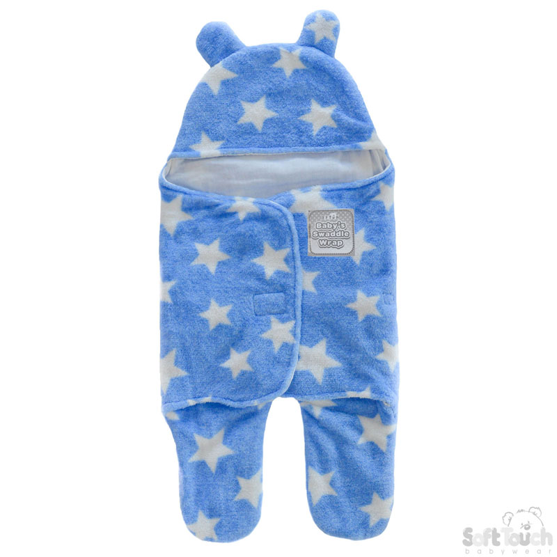Blue 'Star' Swaddle Wrap No. SW100-B
