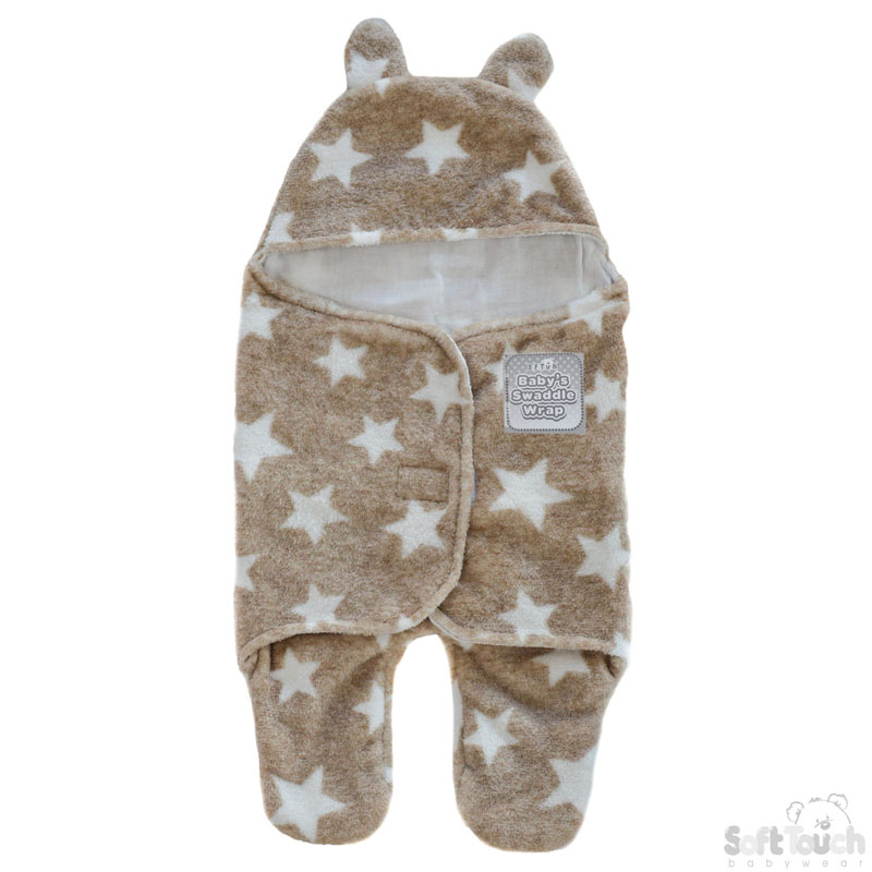 Brown 'Star' Swaddle Wrap No. SW100-BR