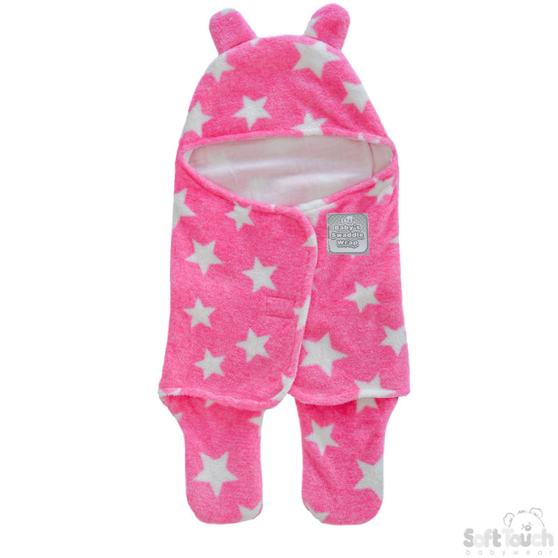 Pink 'Star' Swaddle Wrap No. SW100-P