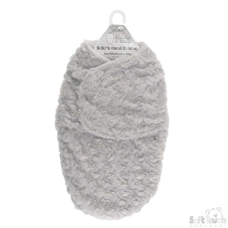Grey Rose Swaddle Wrap No. SW104-G