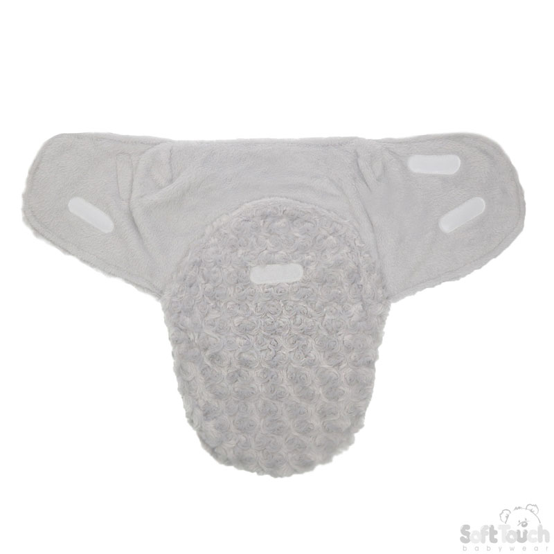 Grey Rose Swaddle Wrap No. SW104-G