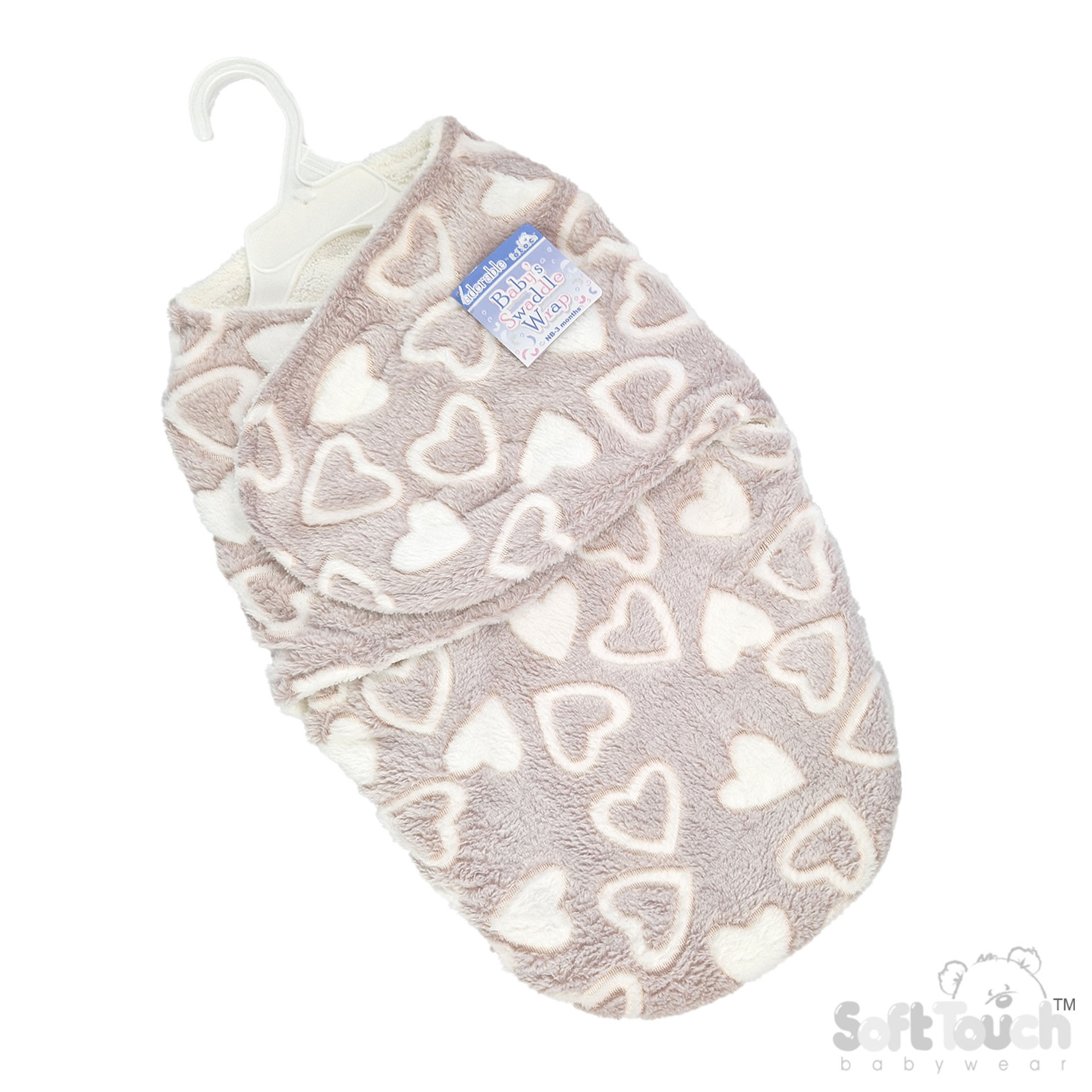 Coffee Hearts Swaddle Wrap : SW114-COF