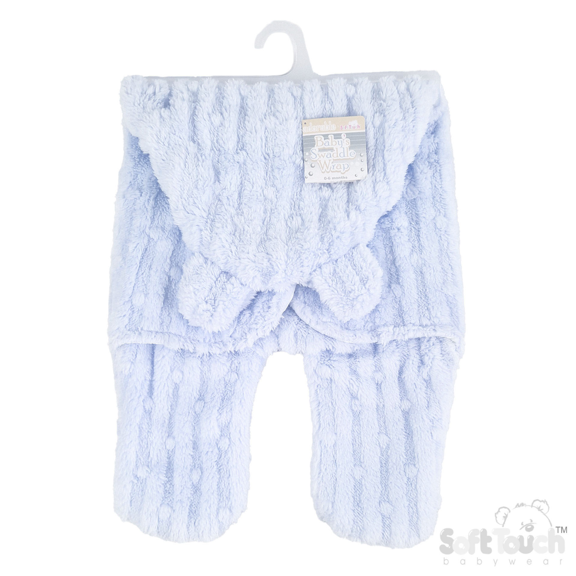 Blue Bubble Sherpa Swaddle Wrap : SW118-B