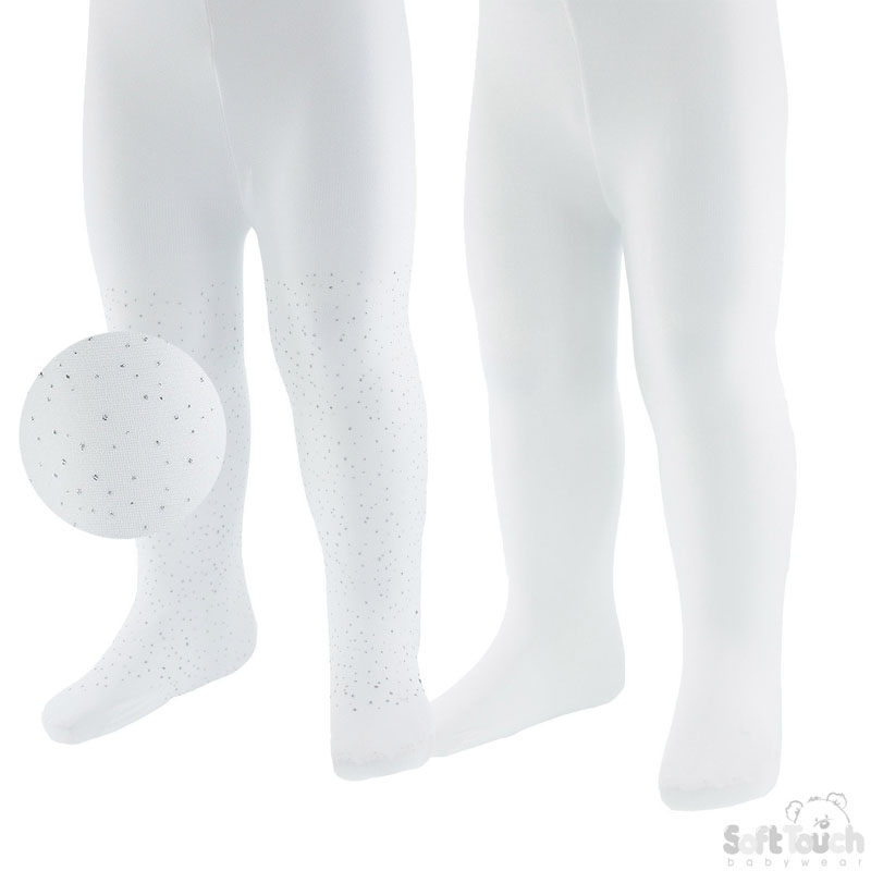 2 Pack White Fashion Tights No. T101-W-6-18