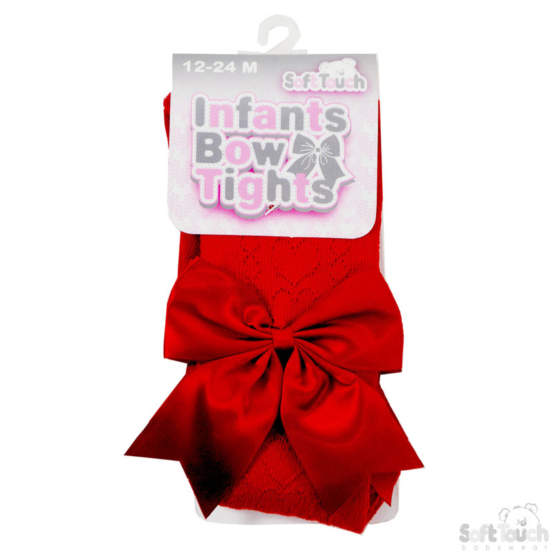 Red Heart Tights W/ Large Bow No. T122-R-12-24