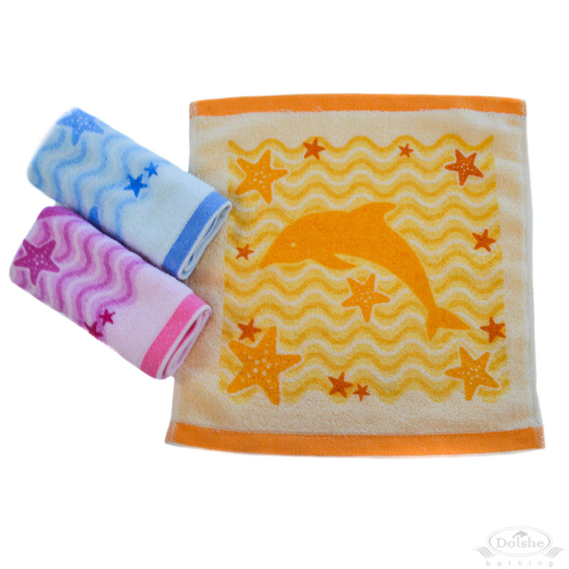 Dolphin Print Face Cloth: T450