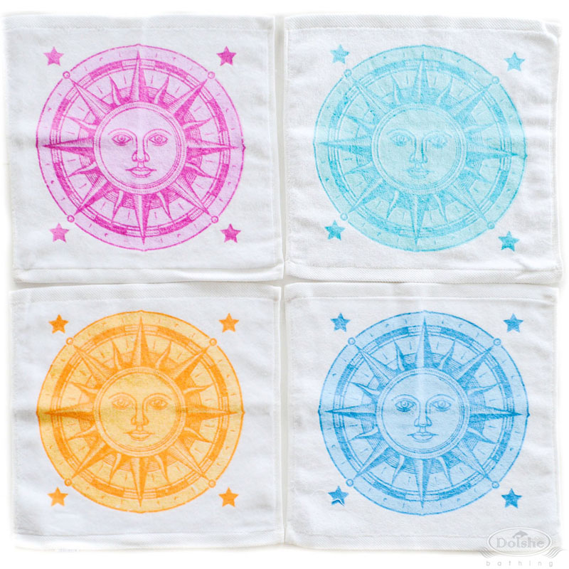 Face Cloth No.T460: Sun Print