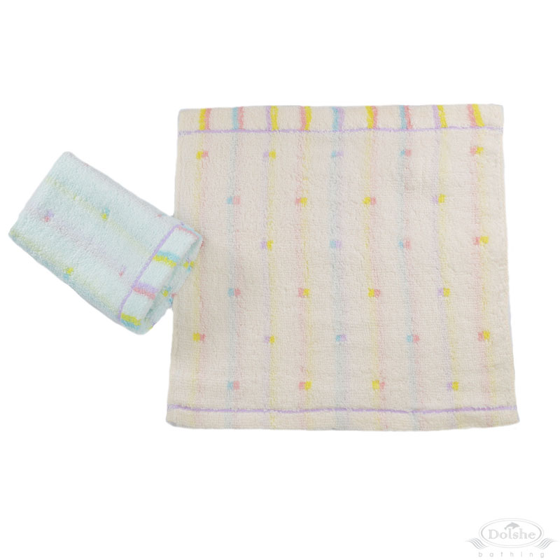 Pink, Blue Striped Face Cloth No. T463