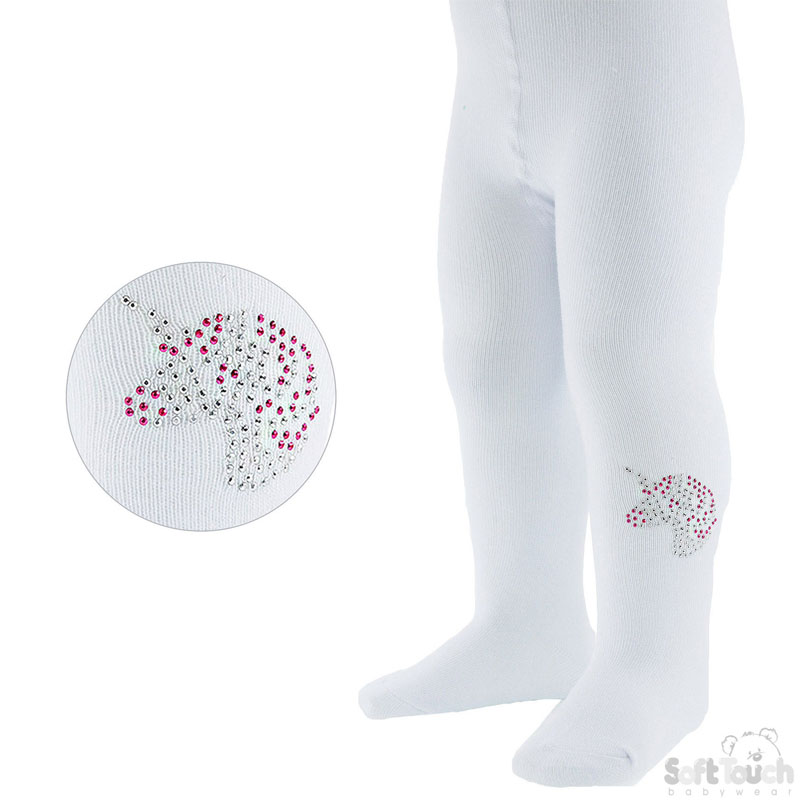 White Tights W/Unicorn No. T48-W