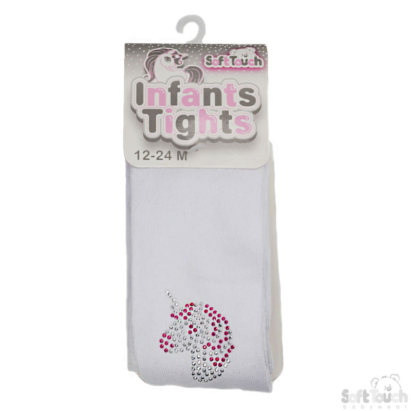 White Tights W/Unicorn No. T48-W