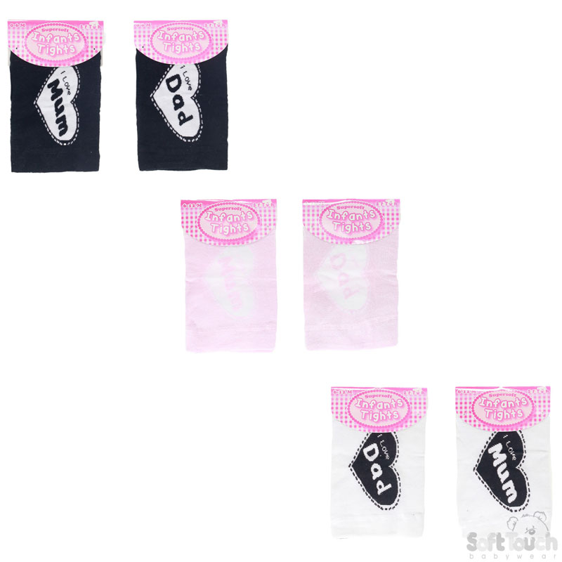 Baby Tights I Love Mum/Dad T60
