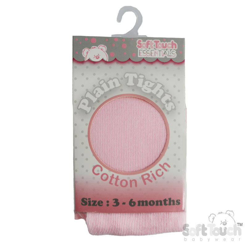 Plain Pink Tights : T82-P 3-6m