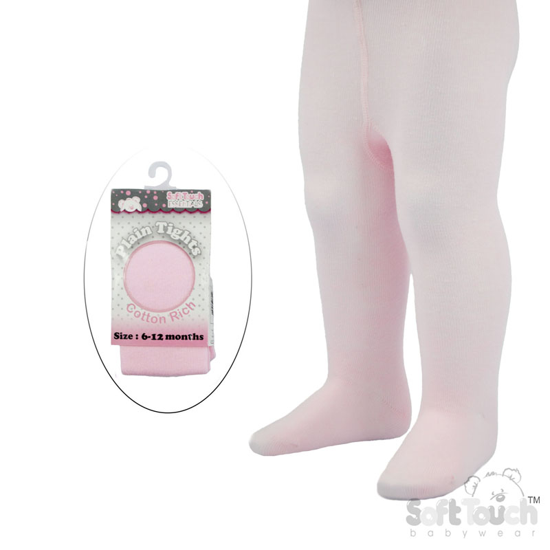 Plain Pink Tights No. T82-P 6-12m