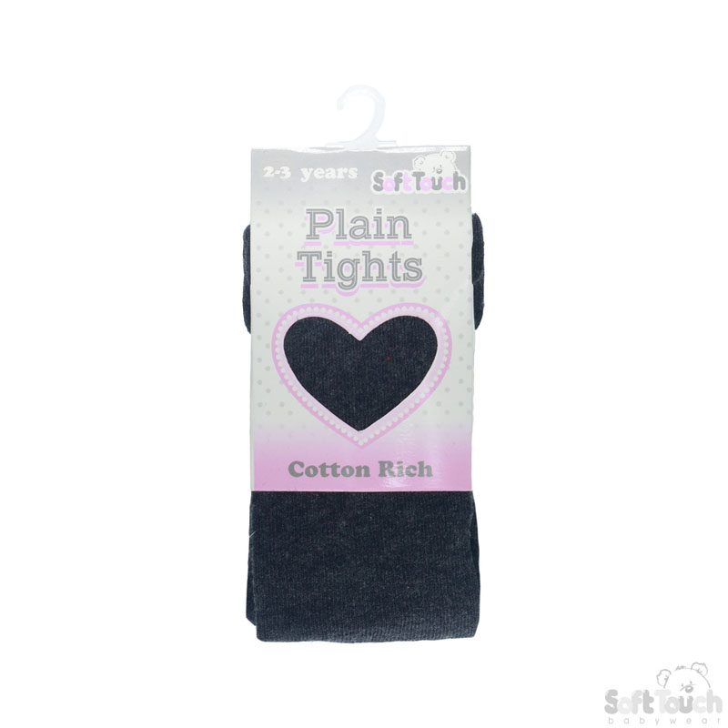 Plain Grey Tights : T84-G 2-3y