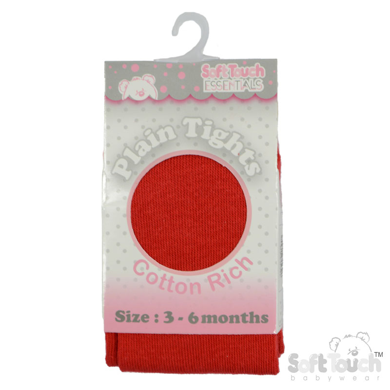 Plain Red Tights : T90-R 3-6m