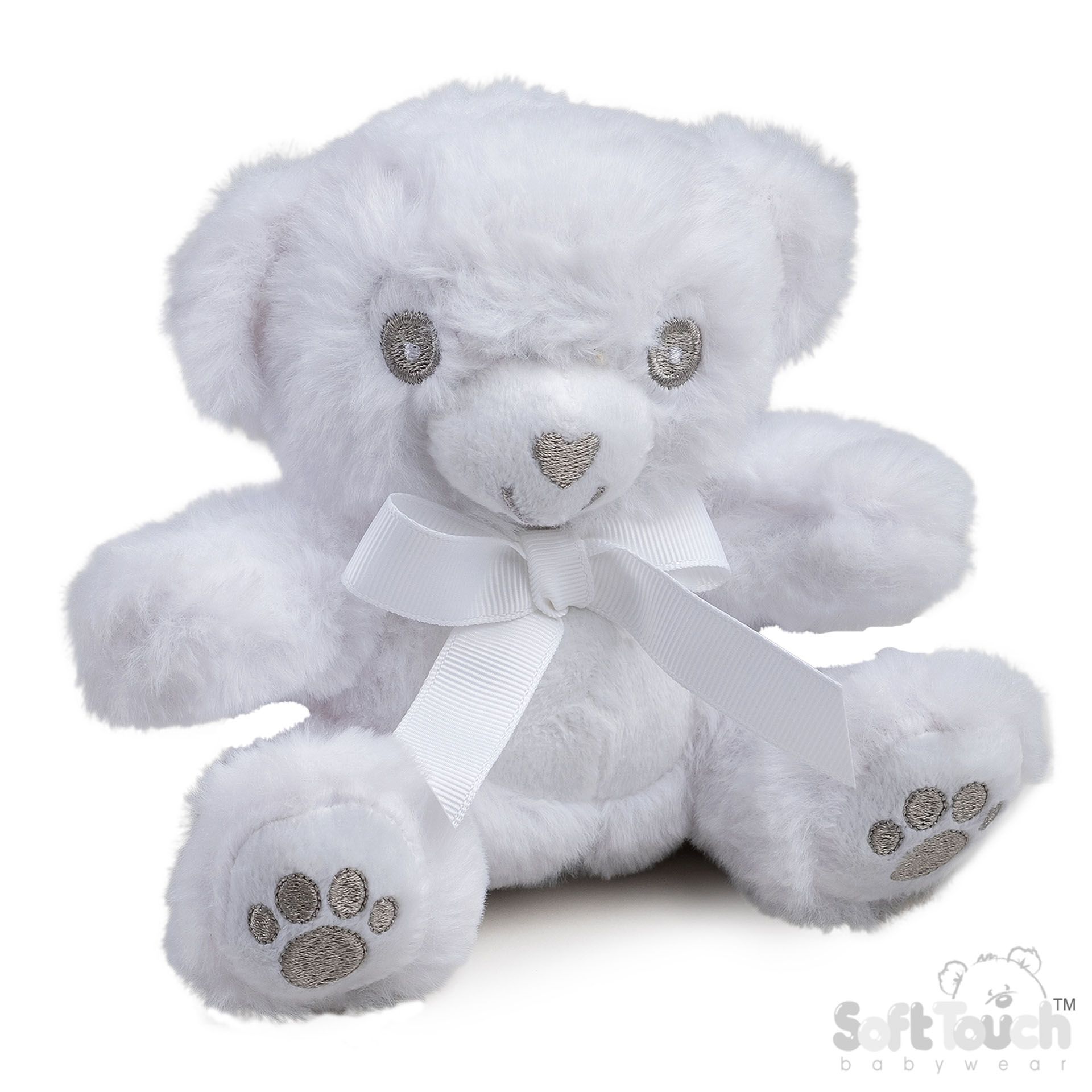 15cm White Teddy Bear W/Paws No. TB115-W