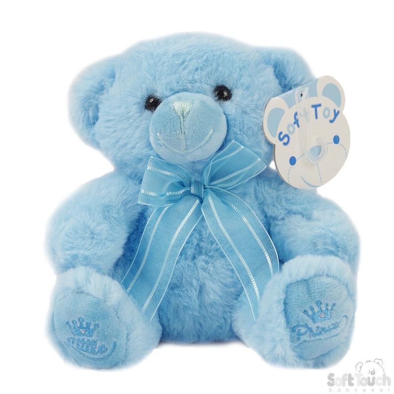 18cm Blue Teddy Bear W/Prince No. TB218-B