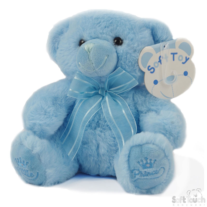 18cm Blue Teddy Bear W/Prince No. TB218-B