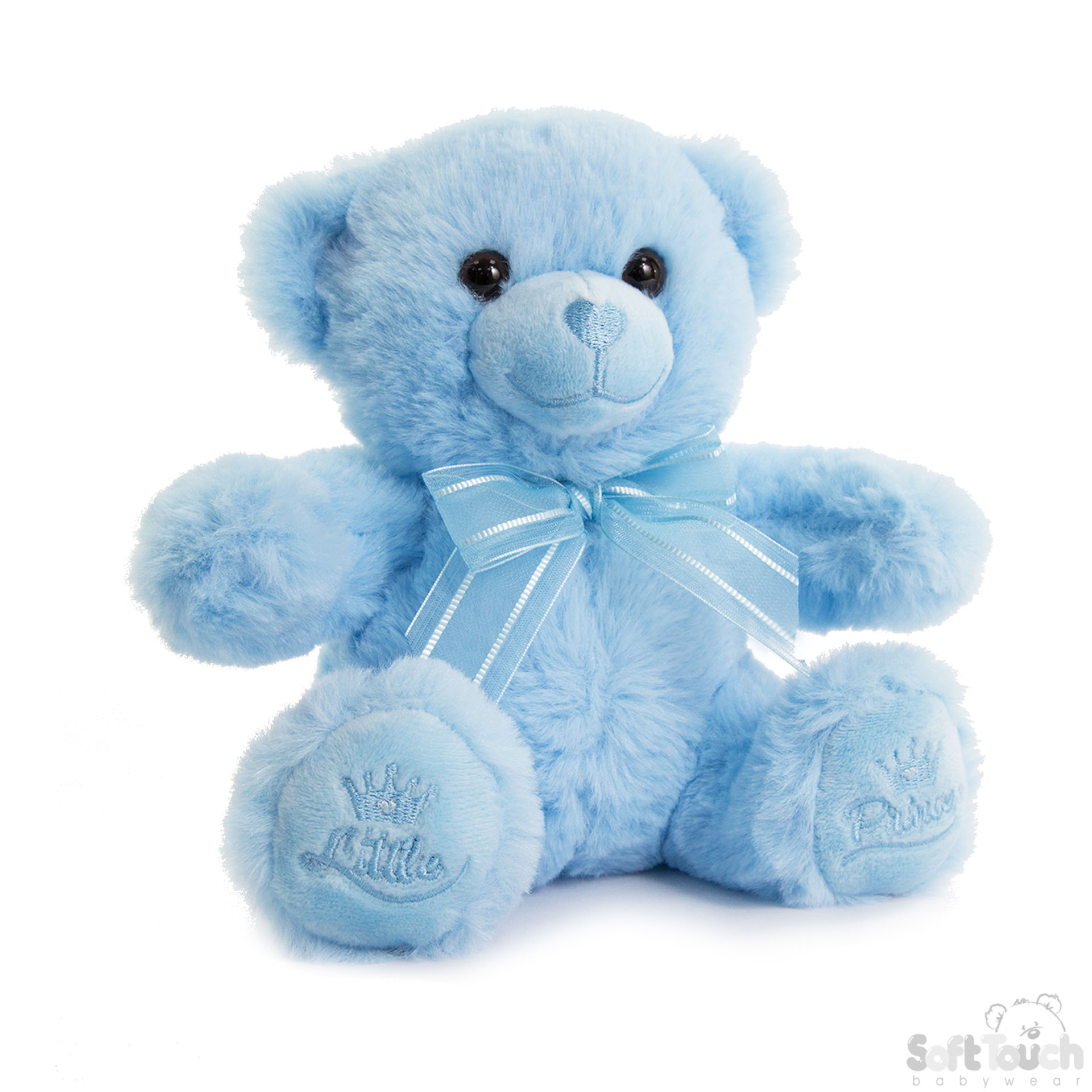 Blue Teddy Bear w/Little Prince Emb : TB220-B