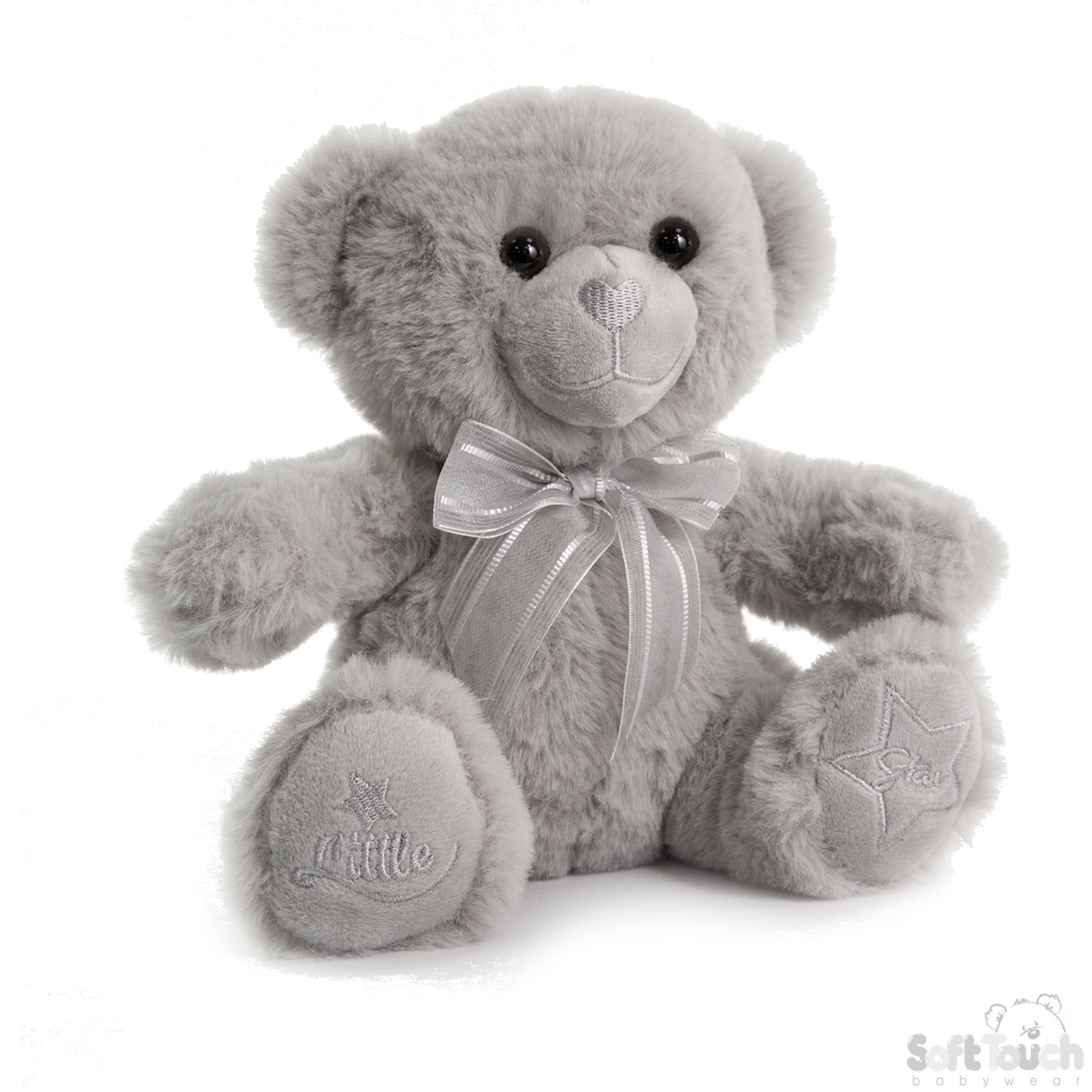 Grey Teddy Bear w/Little Star Emb : TB220-G